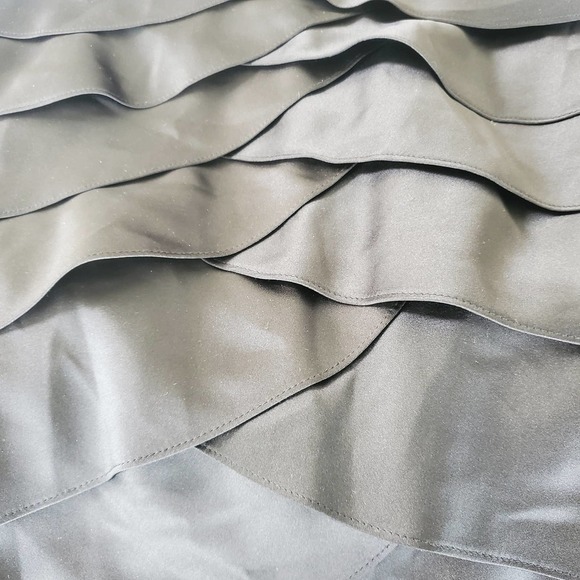 Victor Costa Black Tiered Ruffle Maxi Skirt – Elegant Eveningwear – Size 10 - Picture 7 of 15